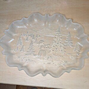 Mikasa Christmas Story Oval Platter 17 1/4